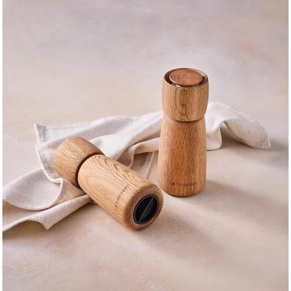 imageLe Creuset Stoneware Alpine Pepper Mill 7quot LicoriceWhite Oak