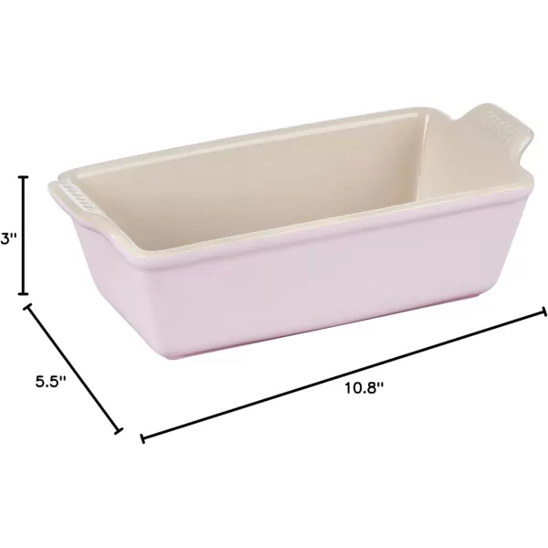 imageLe Creuset Stoneware Heritage Loaf Pan 9quot x 5quot x 3quot 15 qt WhiteShallot