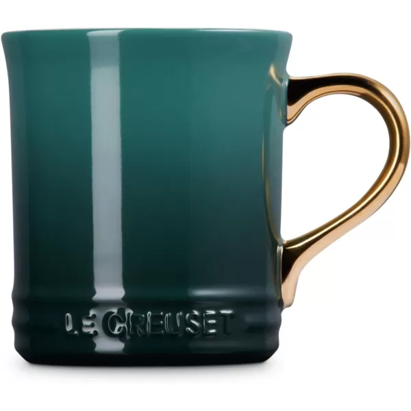 imageLe Creuset Vancouver Mug with Gold Metallic Handle 14 oz Sea SaltArtichaut
