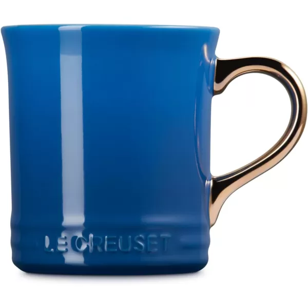 imageLe Creuset Vancouver Mug with Gold Metallic Handle 14 oz Sea SaltMarseille