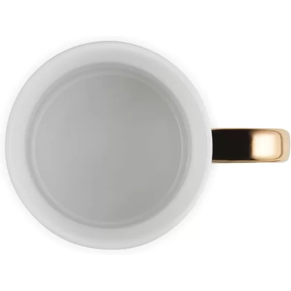 imageLe Creuset Vancouver Mug with Gold Metallic Handle 14 oz Sea SaltWhite