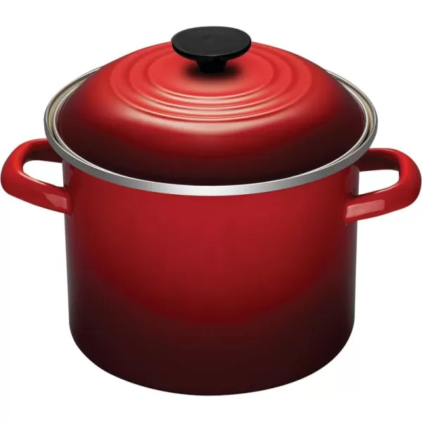 imageLe Creuset Enamel On Steel Stockpot 16 qt CeriseCerise