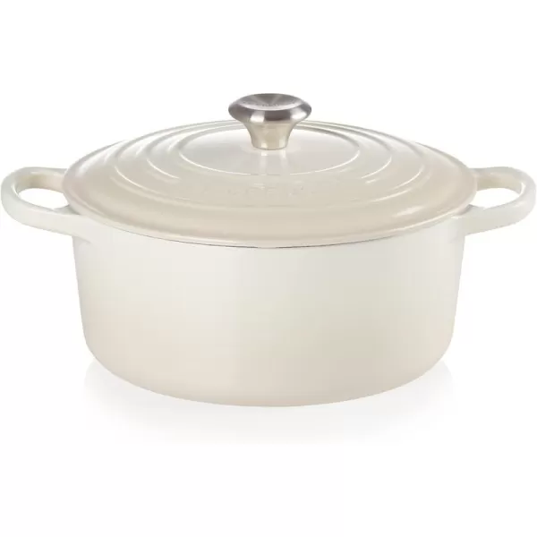 imageLe Creuset Enameled Cast Iron Signature Round Dutch Oven 35 qt  Meringue
