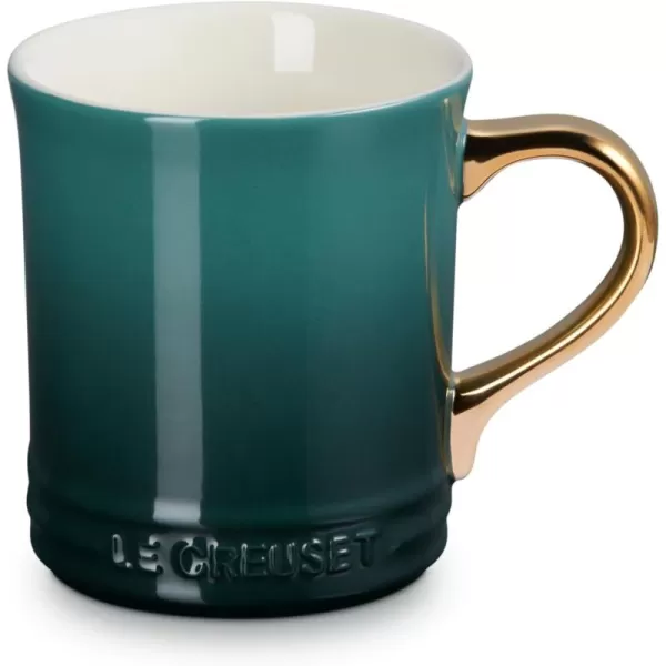 imageLe Creuset Vancouver Mug with Gold Metallic Handle 14 oz Sea SaltArtichaut