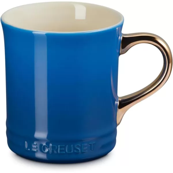 imageLe Creuset Vancouver Mug with Gold Metallic Handle 14 oz Sea SaltMarseille