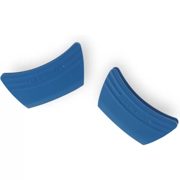 imageLe Creuset Silicone Set of 2 Handle Grips 5quot x 2 12quot each Sea SaltMarseille