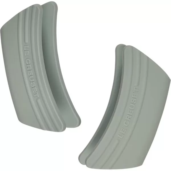 imageLe Creuset Silicone Set of 2 Handle Grips 5quot x 2 12quot each Sea SaltSea Salt