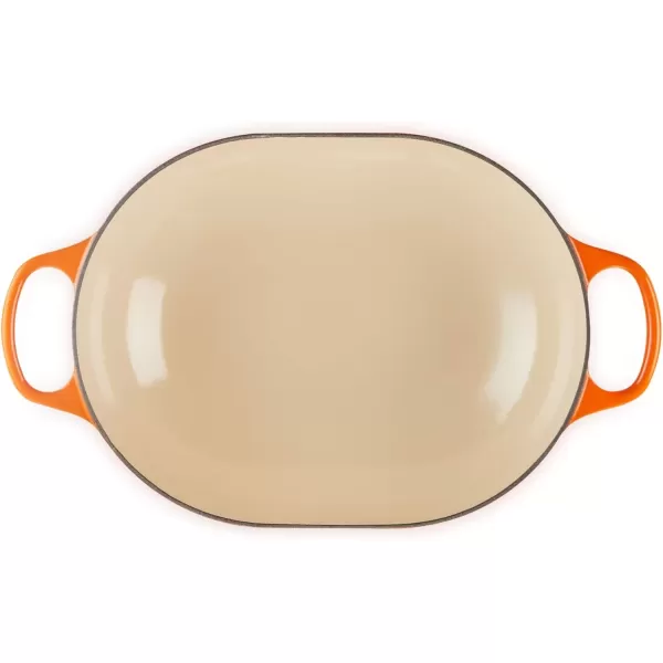 imageLe Creuset Enameled Cast Iron Signature Oval Casserole 375 qt MarseilleFlame