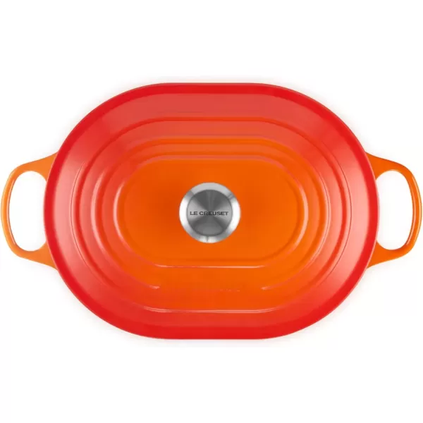 imageLe Creuset Enameled Cast Iron Signature Oval Casserole 375 qt MarseilleFlame