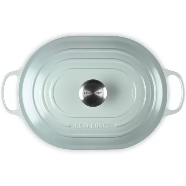 imageLe Creuset Enameled Cast Iron Signature Oval Casserole 375 qt MarseilleSea Salt