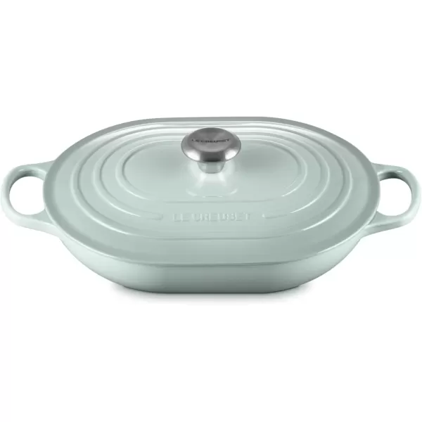 imageLe Creuset Enameled Cast Iron Signature Oval Casserole 375 qt MarseilleSea Salt