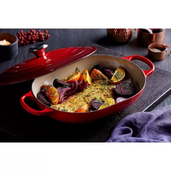 imageLe Creuset Enameled Cast Iron Signature Oval Casserole 375 qt MarseilleSea Salt