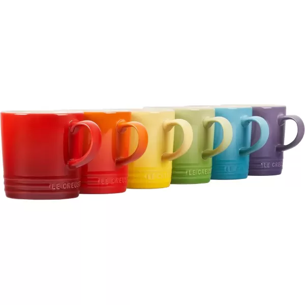 imageLe Creuset Stoneware Set of 6 London Mugs 12 oz Each ShallotMulticolor