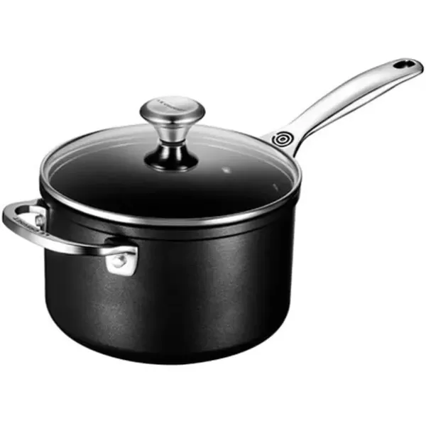 imageLe Creuset Toughened Nonstick PRO Saucepan With Glass Lid 3 qt0 Quarts
