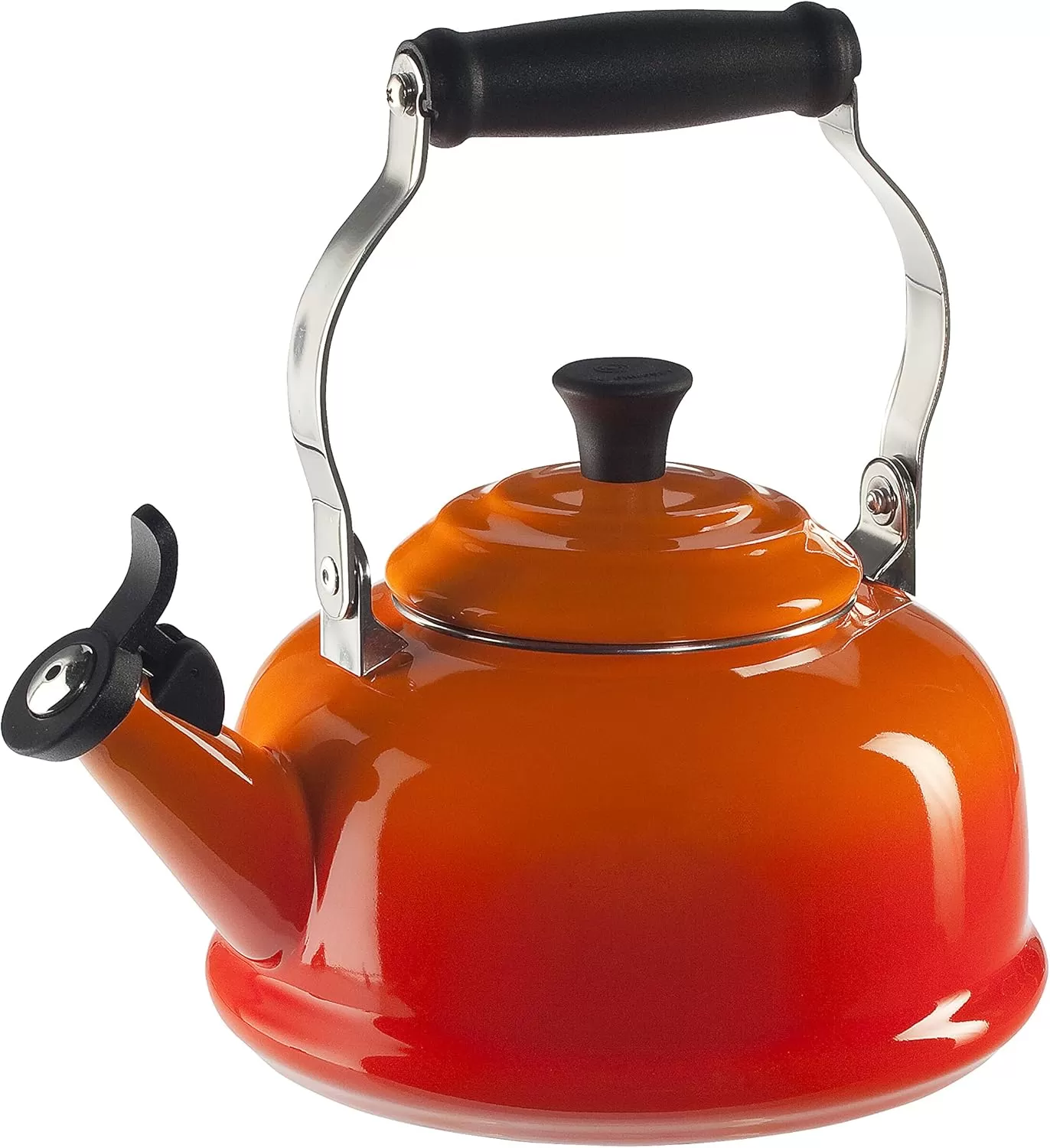 imageLe Creuset Enamel On Steel Whistling Tea Kettle 17 qt FlameFlame