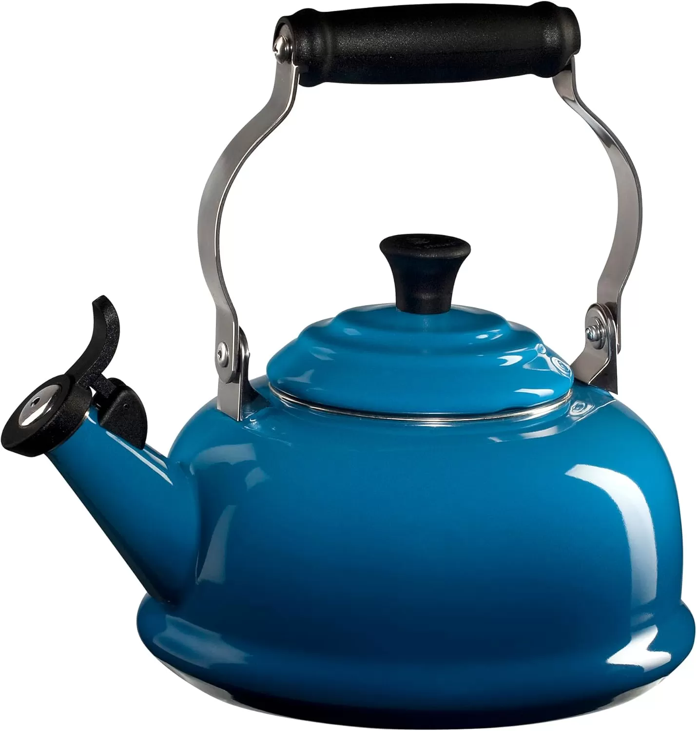 imageLe Creuset Enamel On Steel Whistling Tea Kettle 17 qt FlameMarseille