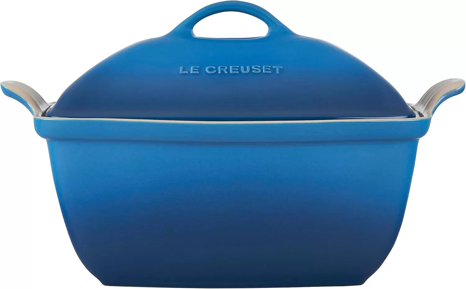 imageLe Creuset Heritage Stoneware Deep Baker with Lid 45 qt CeriseMarseille