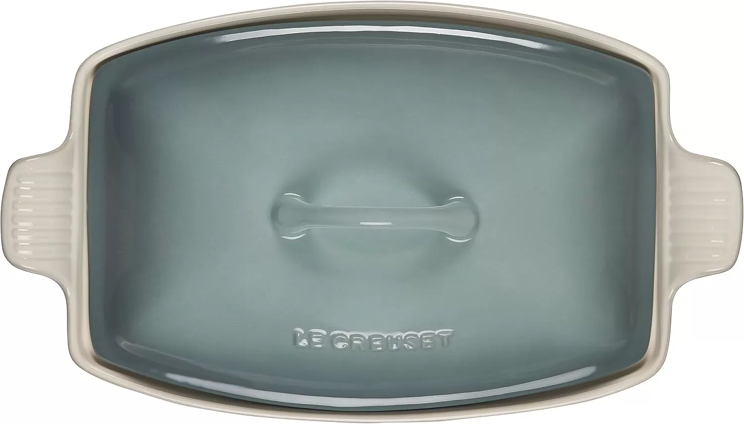 imageLe Creuset Heritage Stoneware Deep Baker with Lid 45 qt CeriseSea Salt