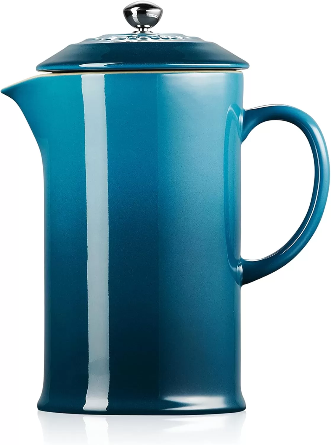 imageLe Creuset Stoneware French Press 34 oz FlameDeep Teal