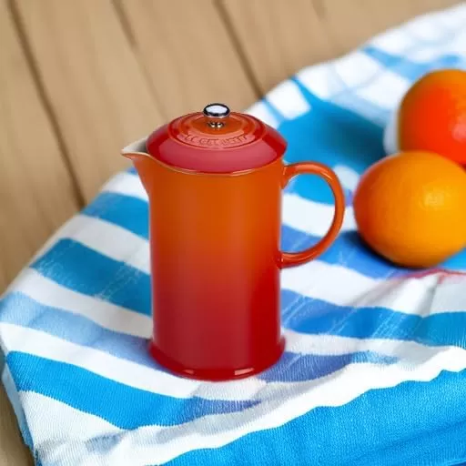 imageLe Creuset Stoneware French Press 34 oz FlameFlame