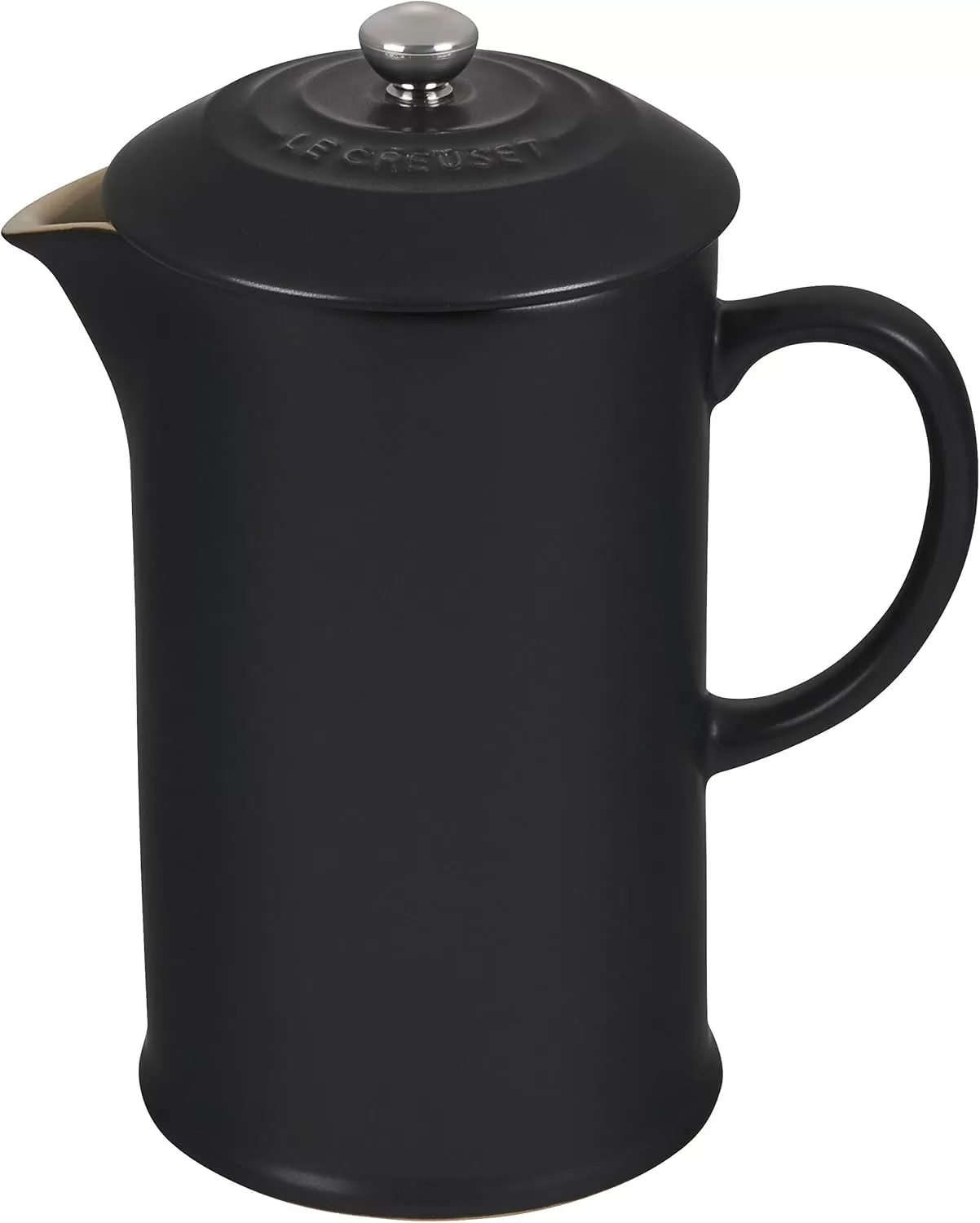 imageLe Creuset Stoneware French Press 34 oz FlameLicorice