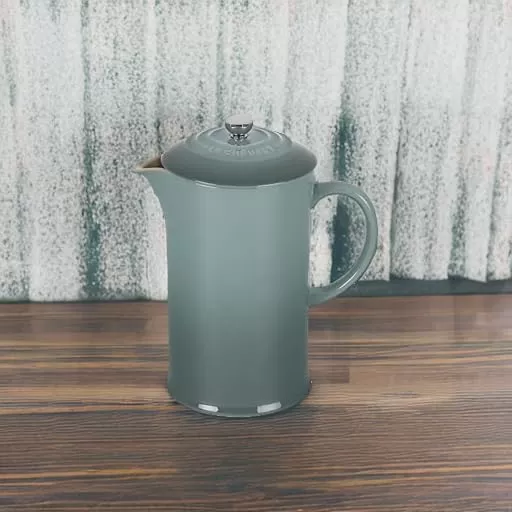 imageLe Creuset Stoneware French Press 34 oz FlameSea Salt
