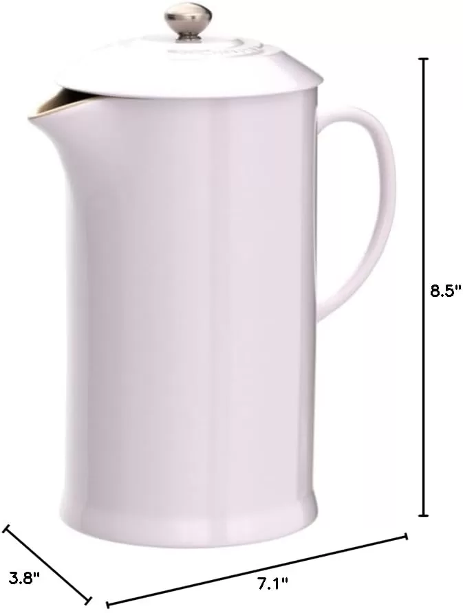 imageLe Creuset Stoneware French Press 34 oz FlameShallot