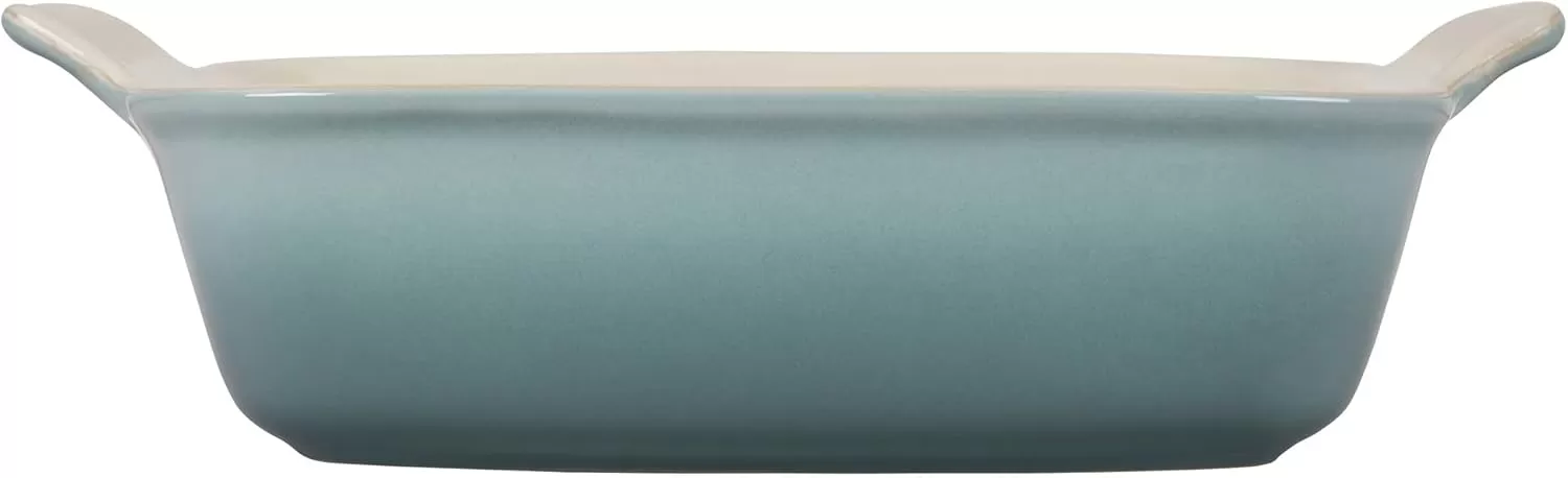 imageLe Creuset Stoneware Heritage Square Dish 3 qt 9quot CeriseSea Salt