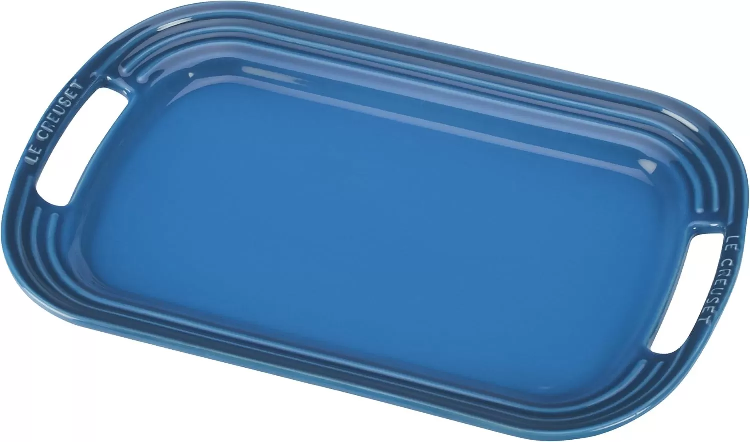 imageLe Creuset Stoneware Oval Serving Platter 1625quot WhiteMarseille