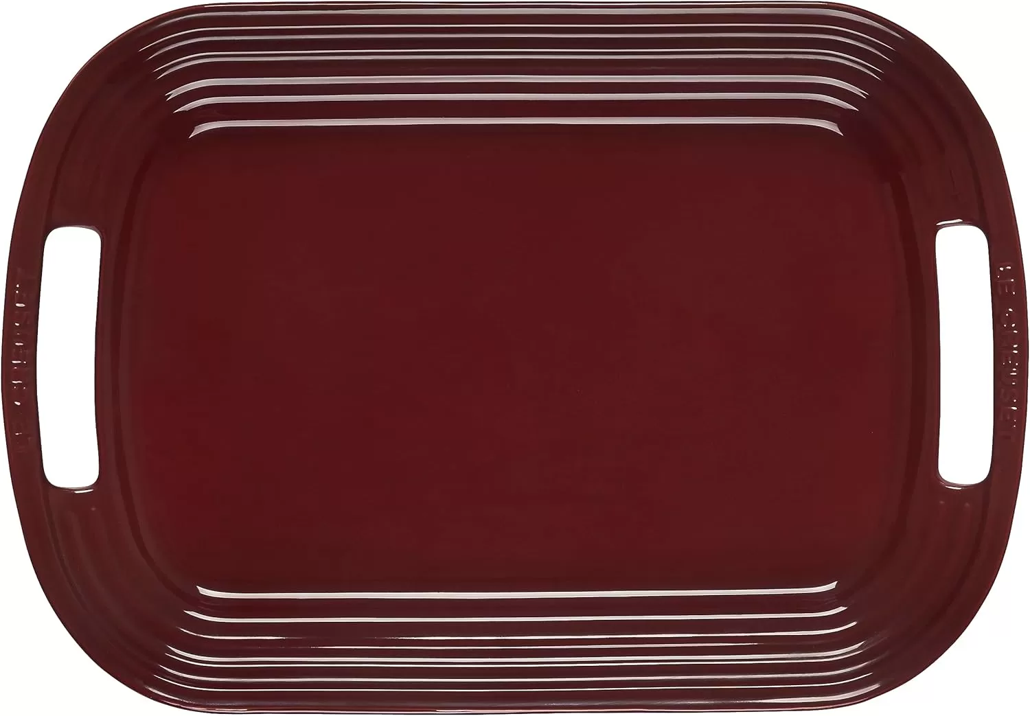 imageLe Creuset Stoneware Oval Serving Platter 1625quot WhiteRhone
