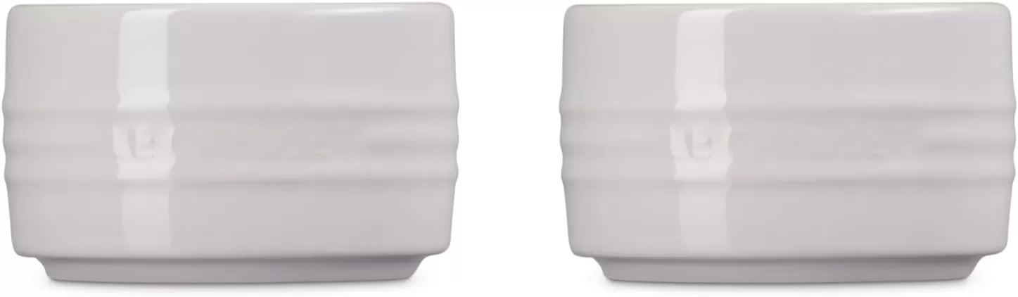 imageLe Creuset Stoneware Round Ramekin Straight Wall Set of 2 675oz Each ShallotShallot