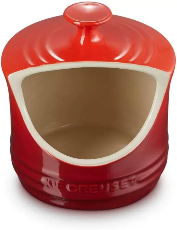 imageLe Creuset Stoneware Salt Crock 10 oz whiteCerise