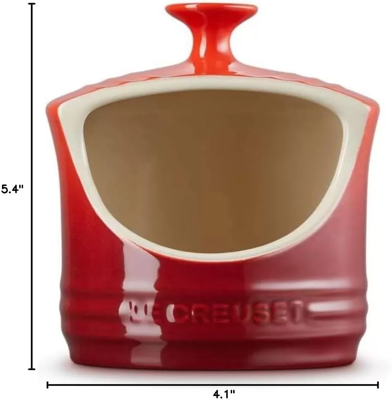 imageLe Creuset Stoneware Salt Crock 10 oz whiteCerise