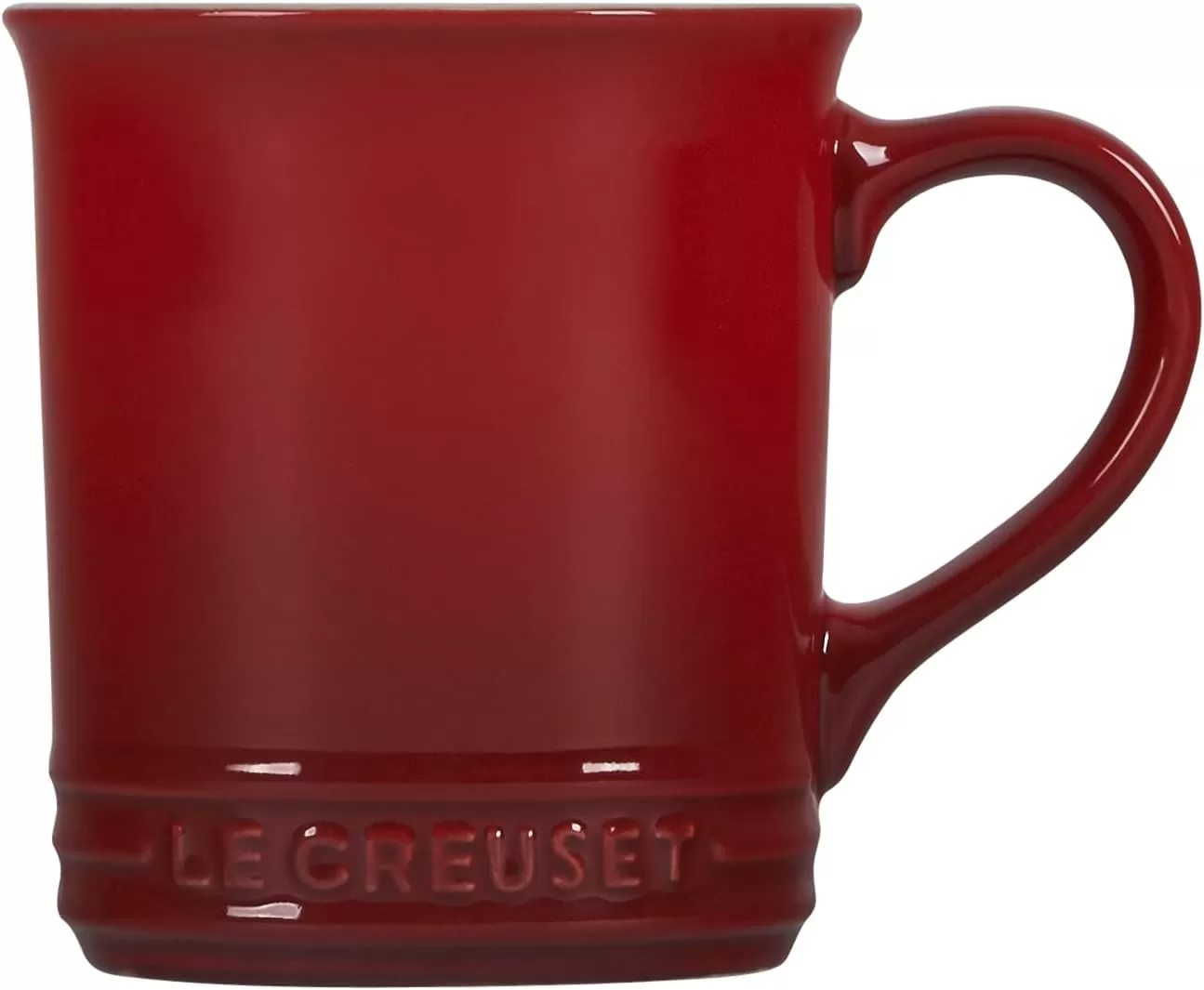 imageLe Creuset Stoneware Set of 4 Mugs 14 oz each OysterCerise