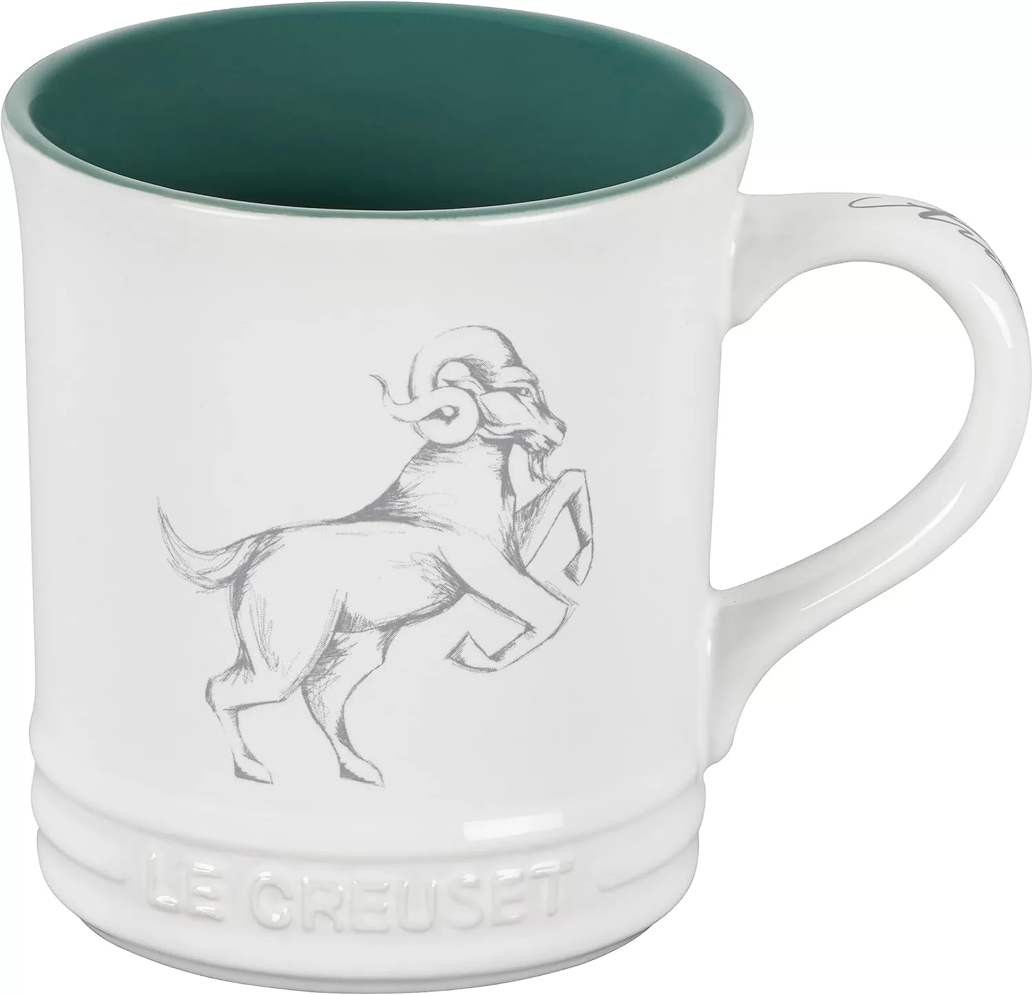 imageLe Creuset Stoneware Zodiac Coffee Mug 14 oz CancerAries