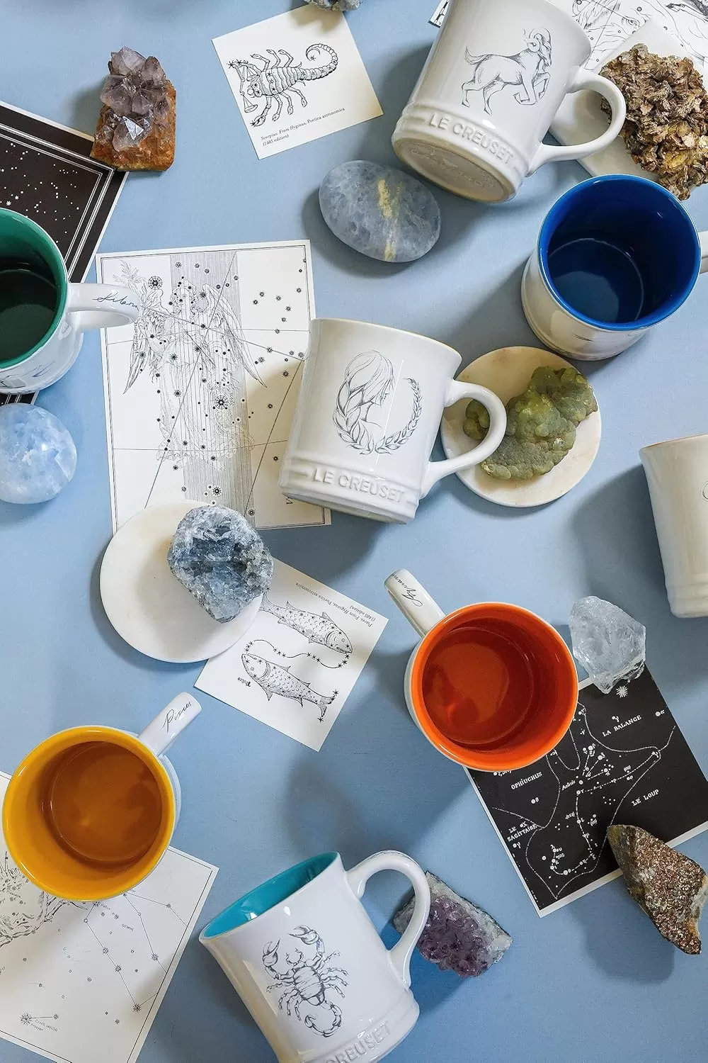 imageLe Creuset Stoneware Zodiac Coffee Mug 14 oz CancerLeo