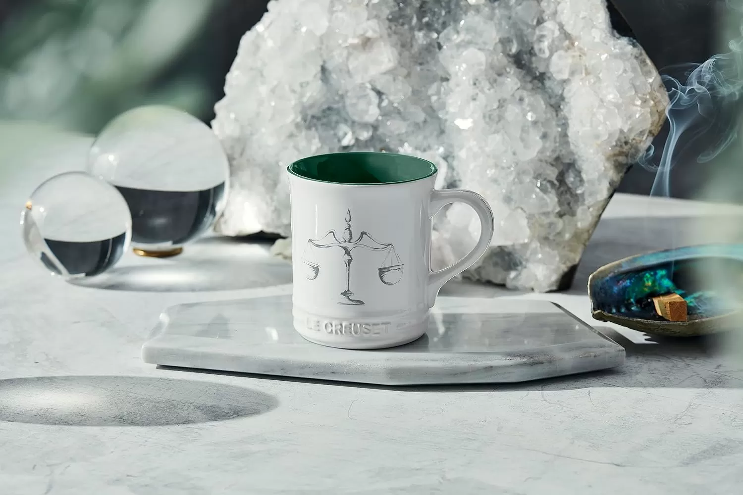 imageLe Creuset Stoneware Zodiac Coffee Mug 14 oz CancerLibra