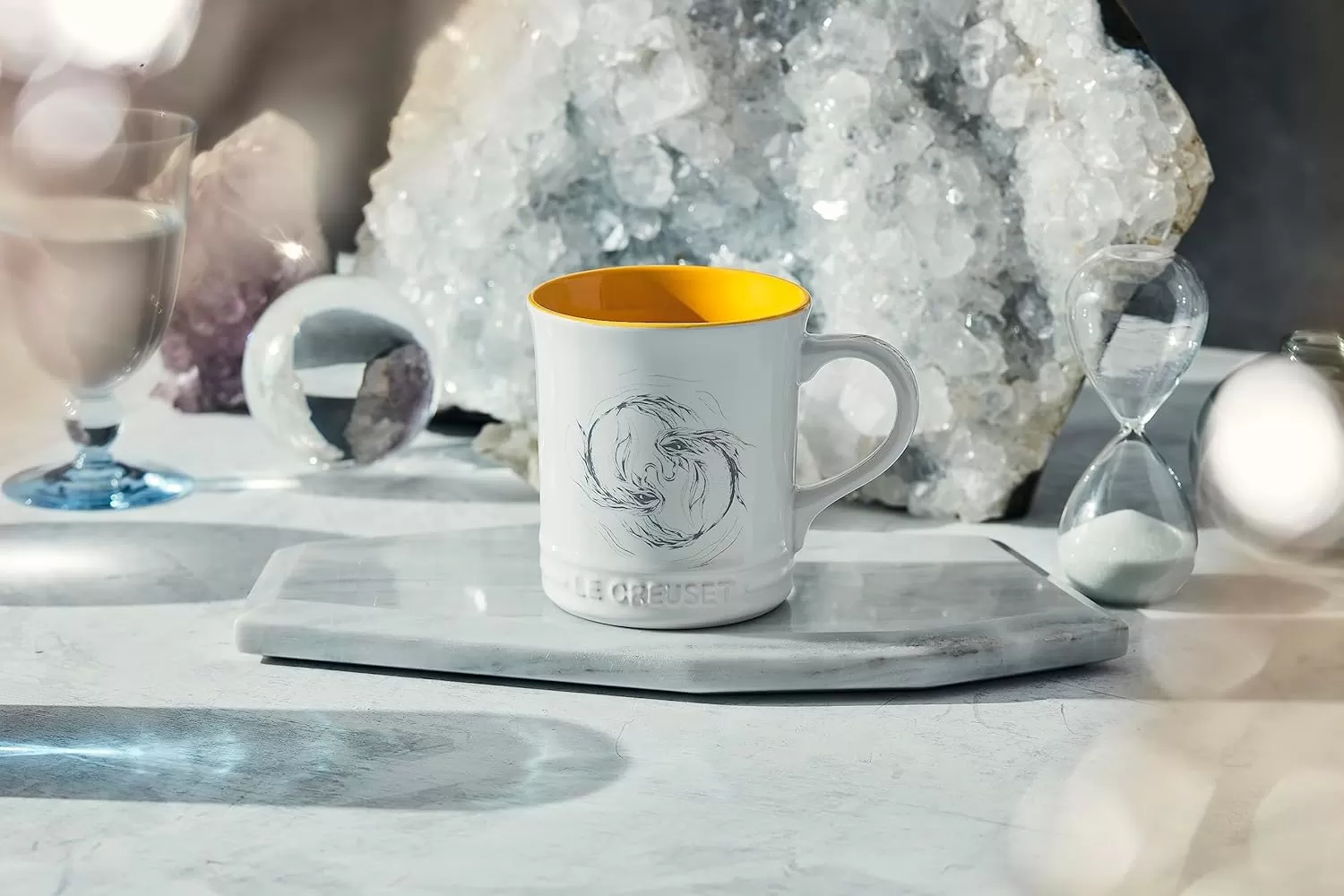imageLe Creuset Stoneware Zodiac Coffee Mug 14 oz CancerPisces