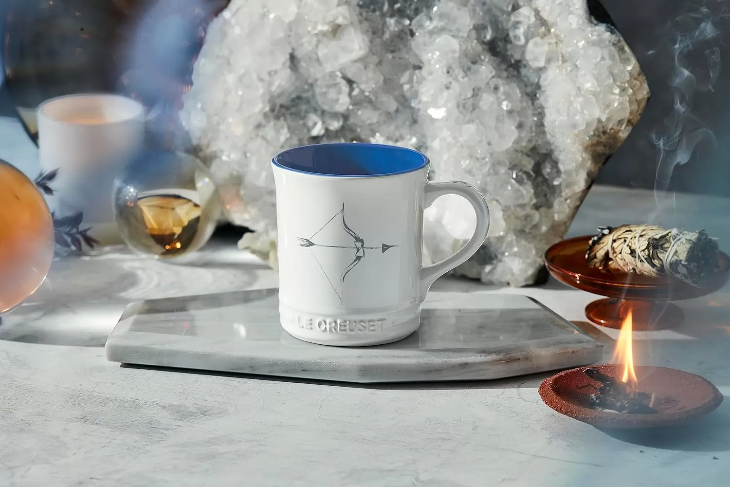 imageLe Creuset Stoneware Zodiac Coffee Mug 14 oz CancerSagittarius