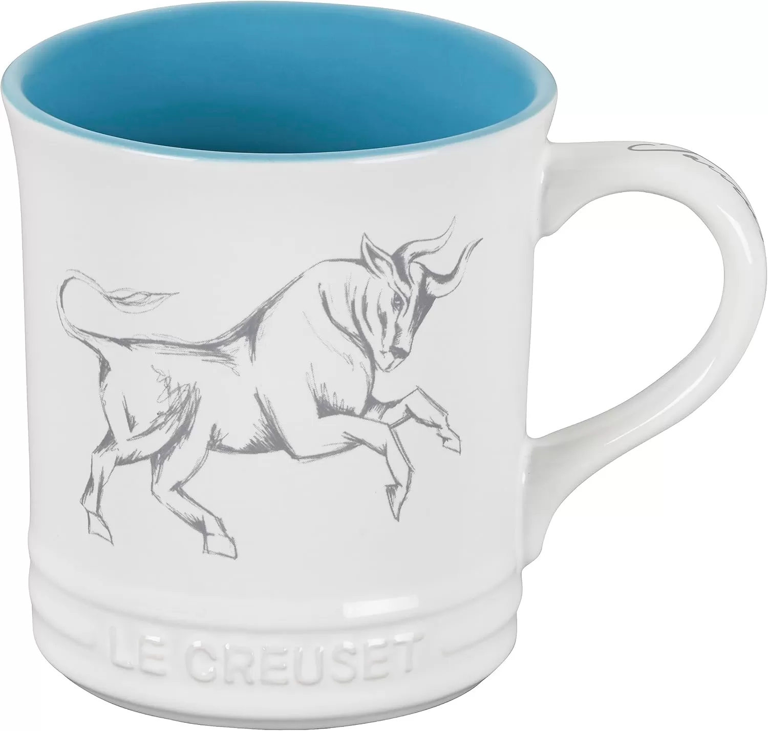 imageLe Creuset Stoneware Zodiac Coffee Mug 14 oz CancerTaurus