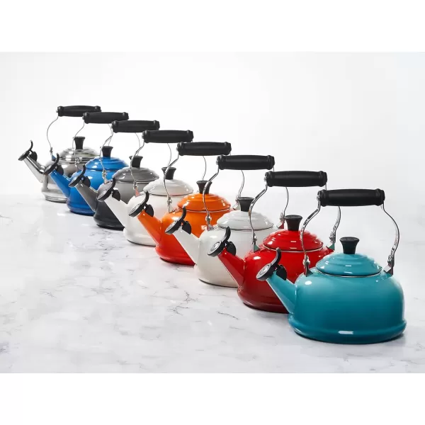 imageLe Creuset Enamel On Steel Whistling Tea Kettle 17 qt FlameCerise