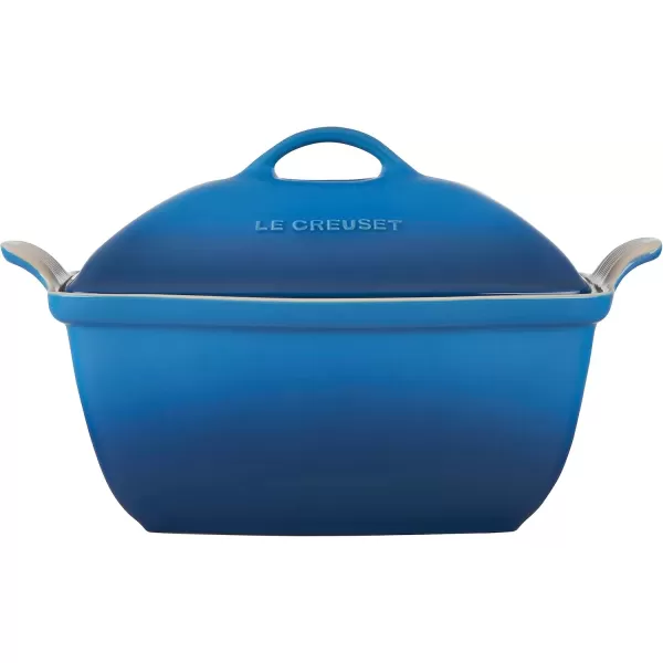 imageLe Creuset Heritage Stoneware Deep Baker with Lid 45 qt CeriseMarseille