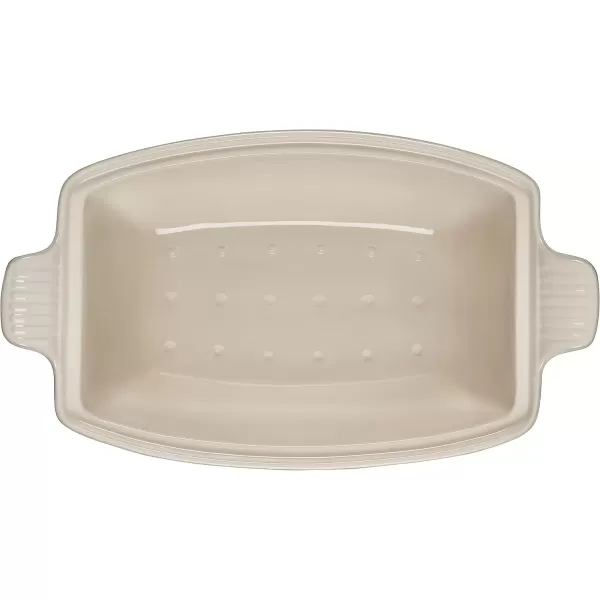 imageLe Creuset Heritage Stoneware Deep Baker with Lid 45 qt CeriseSea Salt
