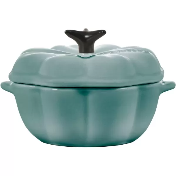 imageLe Creuset Stoneware Figural Pumpkin Petite Cocotte 12oz Persimmon