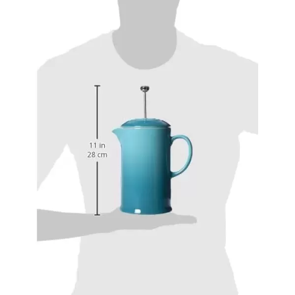 imageLe Creuset Stoneware French Press 34 oz FlameCaribbean