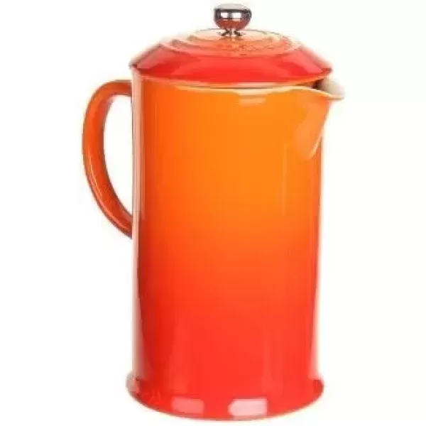 imageLe Creuset Stoneware French Press 34 oz FlameFlame