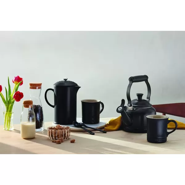 imageLe Creuset Stoneware French Press 34 oz FlameLicorice