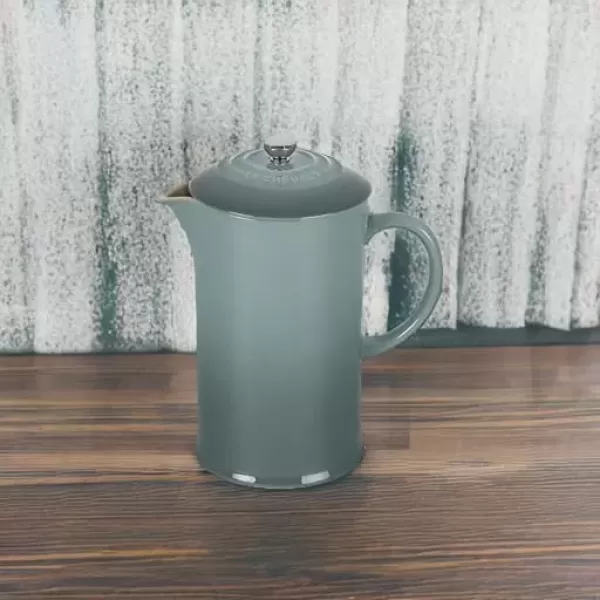 imageLe Creuset Stoneware French Press 34 oz FlameSea Salt