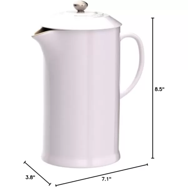 imageLe Creuset Stoneware French Press 34 oz FlameShallot