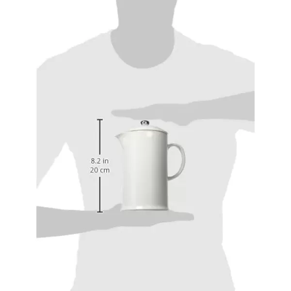 imageLe Creuset Stoneware French Press 34 oz FlameWhite